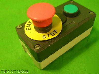 Telemecanique - red button, green button