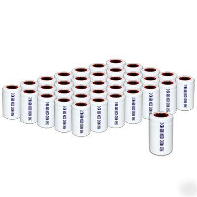 50 x 2/3A 600MAH nicd 1.2V flat rechargeable batteries