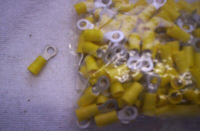 Yellow 4.3MM ring terminal pack of 50