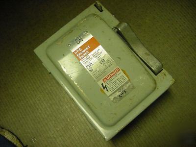 Ite enclosed switch disconnect heavy duty F321 30A