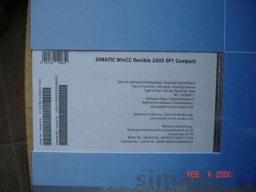 New siemens simatic wincc flexible 2007 compact, sealed