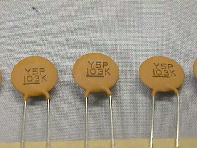 100 nic components .01UF 50V 10% ceramic disc capacitor