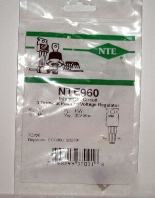 New NTE960 ECG960 positive voltage regulator SK3581 