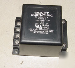 Signet scientific 13VDC power supply P30075-1