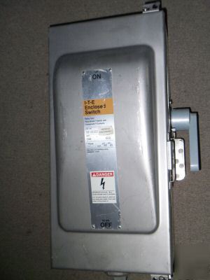 Ite 100 amp 600 v 3 pole stainless enclosed switch #45