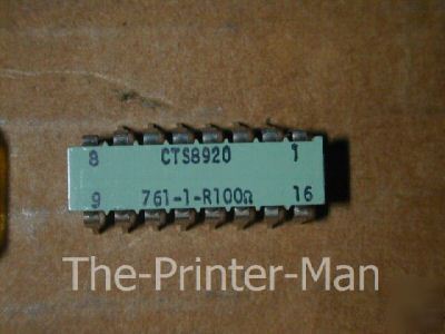 761-1-R100 100 ohm resistor dip array