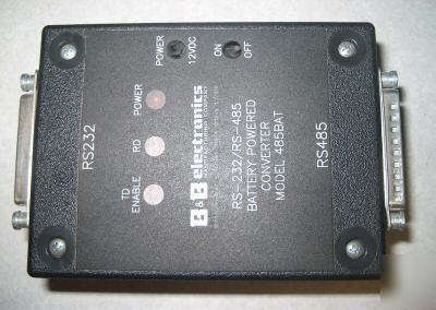 B&b RS232 model 485BAT battery power converter module 