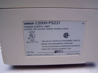 Omron power supply C200H-PS221 - used