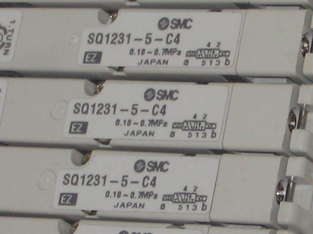 Smc solenoid valves SQ1231-5-C4 & serial unit EX140-sdn