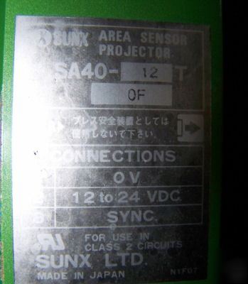 Sunex SA40-12T projector, SA40-12R detector (124)