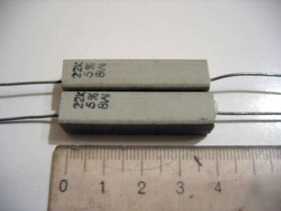 22K ohm 8W 5% philips power sandbox wire resistor 20PCS