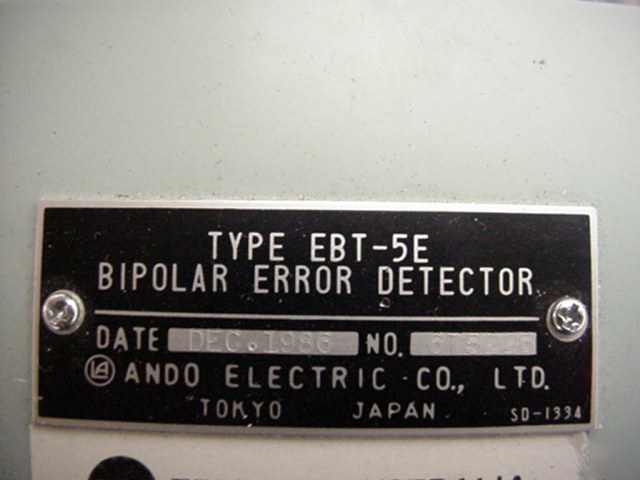 Ando ebt-5E bipolar error detector