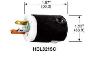 Hubbell HBL8315C hospital grade insulgrip plug