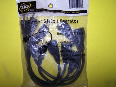 New 5-pack ziotek power strip liberator 121-2542