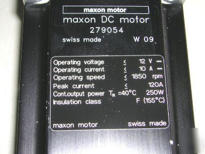 New maxon dc motor re 75 + maxon tacho 250WATT 279054