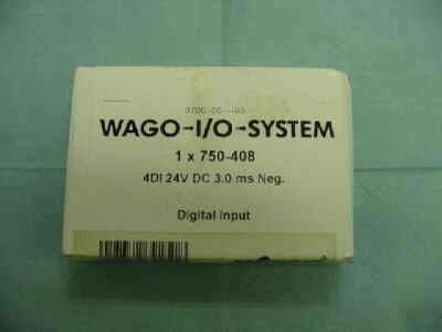 Wago 750-408 digital input rail-mounted term. block <r