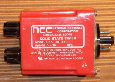 National controls 8 pin .3-30SEC solid state timer N155