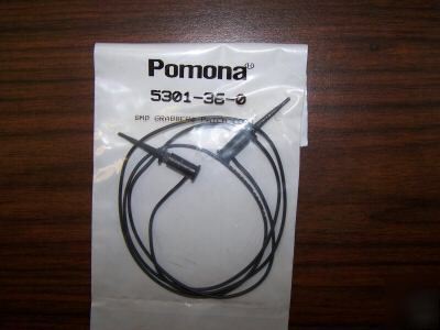 Pomona 5301-36-0 smd grabber patch cord lot of 5 pcs