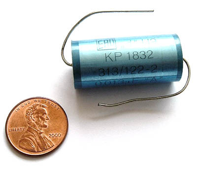 Axial film capacitors ~ .013UF 1200V 2% (5)