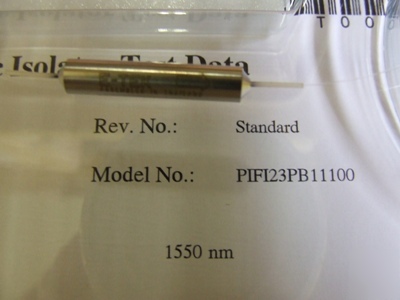 E-tek p/n PIFI23PB11100 fider optic isolator