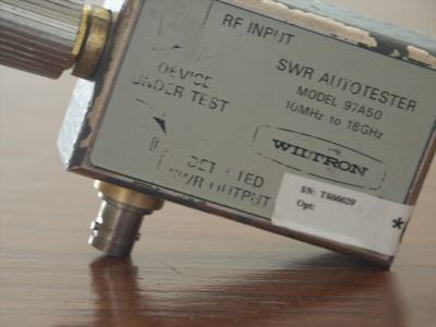 Wiltron 97A50 coaxial broadband swr autotester, 40
