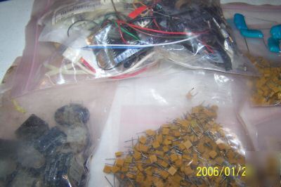 Large lot of components
