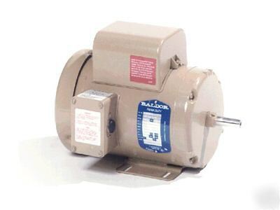 New 1.5 hp baldor tefc 1725 1 phase electric motor 145T