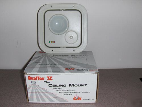 Nib c&k dualtec ceiling mount motion sensor DT5360 b pir
