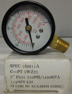 Pressure gauge 5WZ23 made for grainger international