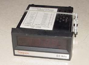 Simpson dc volt meter model 2865 