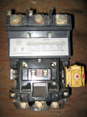 Ab allen-bradley size 4 500F-EOD930 contactor 135 amps