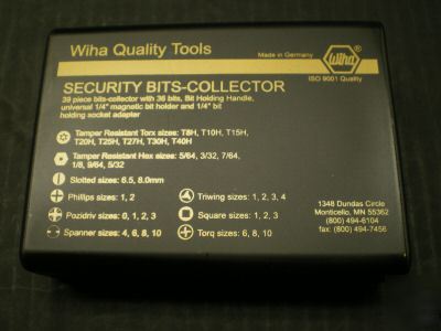 39-piece security bit & driver kit wiha- free shipping
