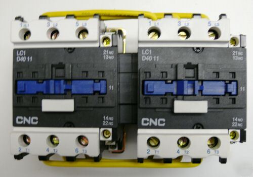 New - reversing contactor - up to 37 hp 3 phase