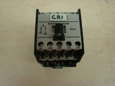 Siemens RCC5P control relay =