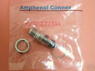 New amphenol connex tnc coaxial connectors lot of 4 