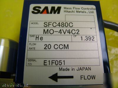 Sam SFC480C mfc mass flow controller he, 20 sccm
