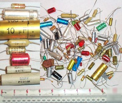 Hi voltage vintage valve tube capacitors - mixed values