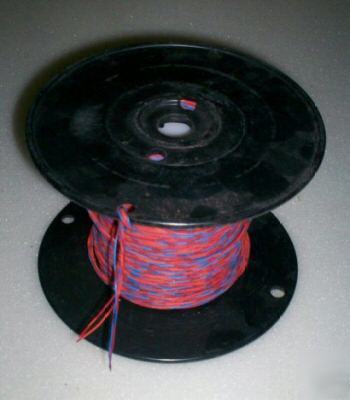 Reel of copper telephone wire - four colors