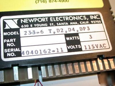New newport digital ac/volt ammeter meter 233-6 