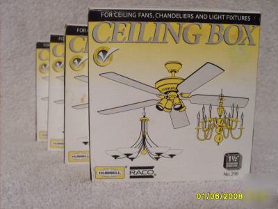 12 ceiling boxs for ceiling fans,chandeliers and lights