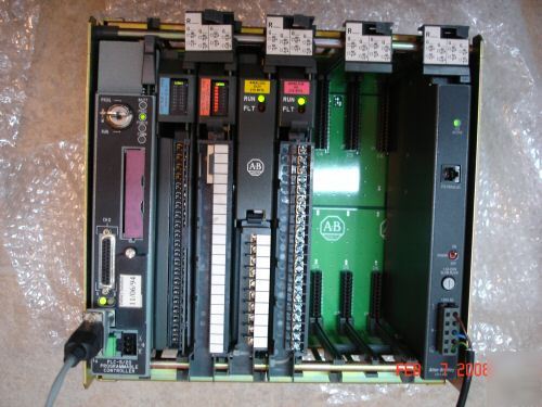 Ab plc-5/20B complete system w/analog i/o, tested/super