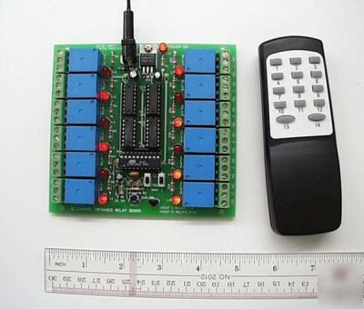Ir remote control kit, 12 channel, controls 10A, K142