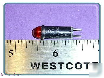 Dialco (3 volt) red led bi-pin cartridge lamp