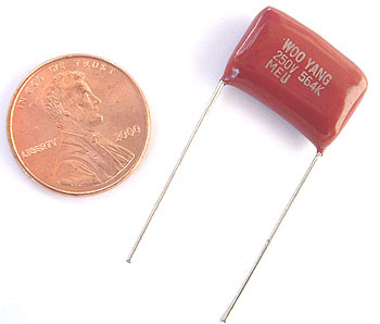 Radial film capacitors ~ .56UF 250V 10% (25)