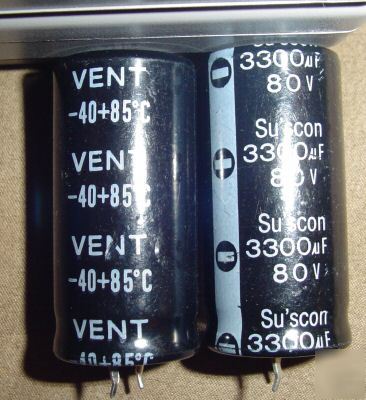 Suscon 80V 3300UF capacitor 12PCS