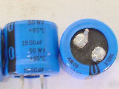 50 pcs 50V 1500UF cde ultra mini snap-in capacitors