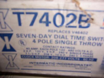 Intermatic seven day dial time switch (T7402B)