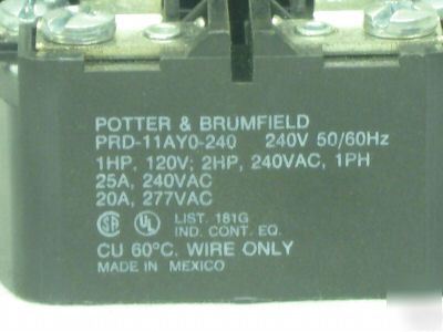 Potter & brumfield relay PRD11AY0-240V prd-11AY0-240