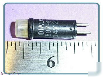 Dialco (14 volt) amber led bi-pin cartridge lamp