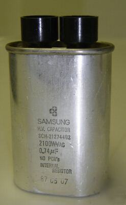 New samsung hv capacitor sch-212744B2 for microwaves 